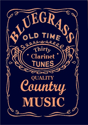 Book cover for 30 Bluegrass and Country Tunes for Clarinet