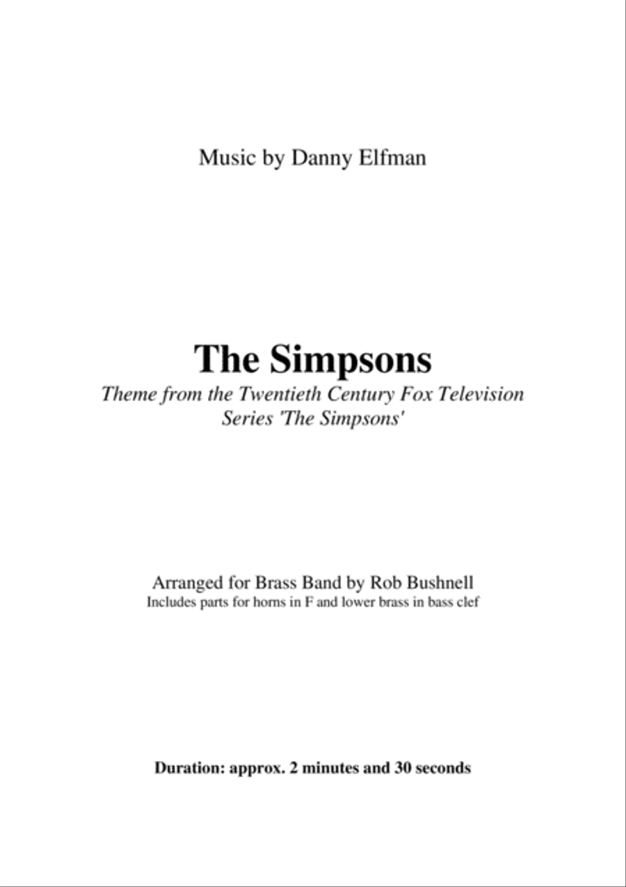 Theme From The Simpsons TM from the Twentieth Century Fox Television Series THE SIMPSONS image number null