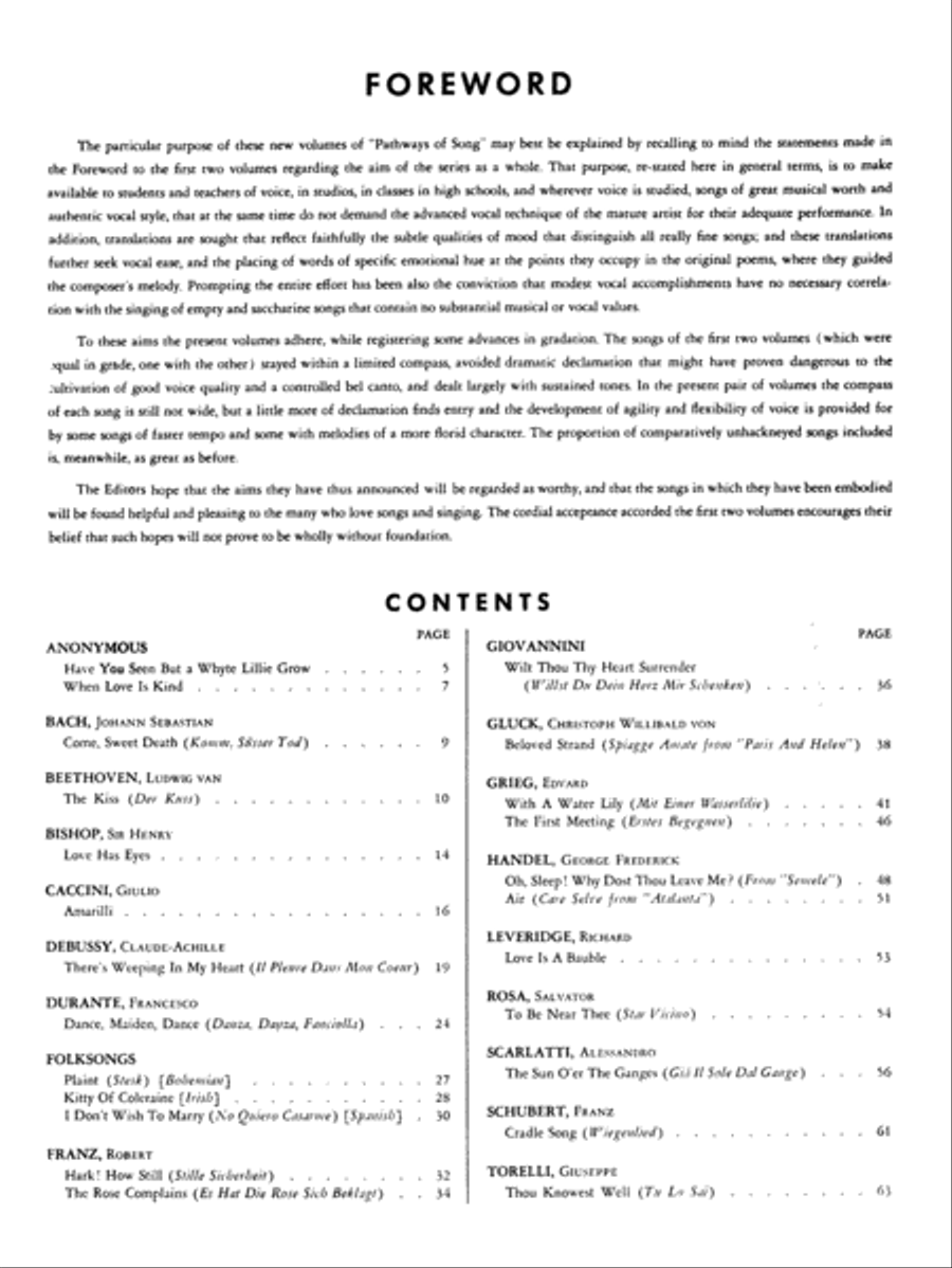 Pathways of Song, Volume 3 Voice scores gallery preview page 2