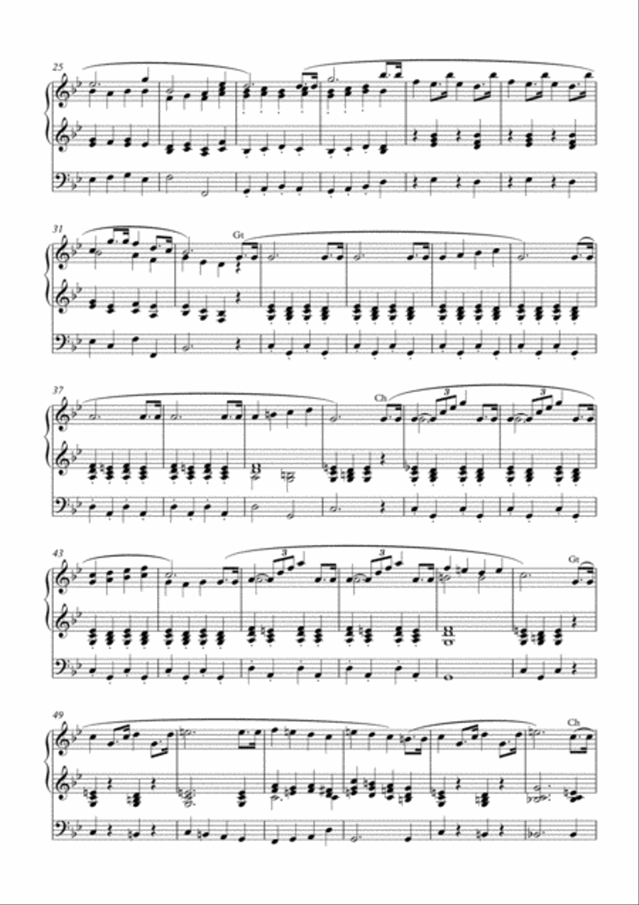 Organ Processional in B flat Organ Solo scores gallery preview page 2