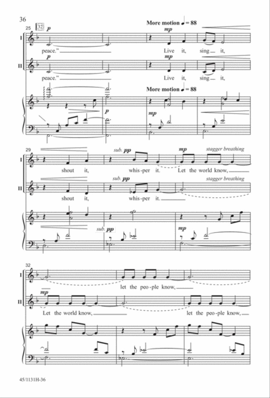 Singable Solutions for Winter Holidays 2-Part scores gallery preview page 36