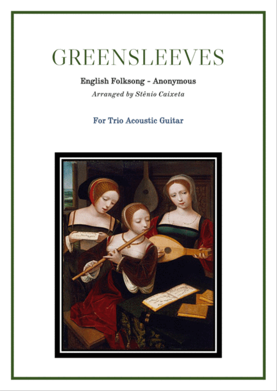 GREENSLEEVES Classical Guitar scores gallery preview page 1