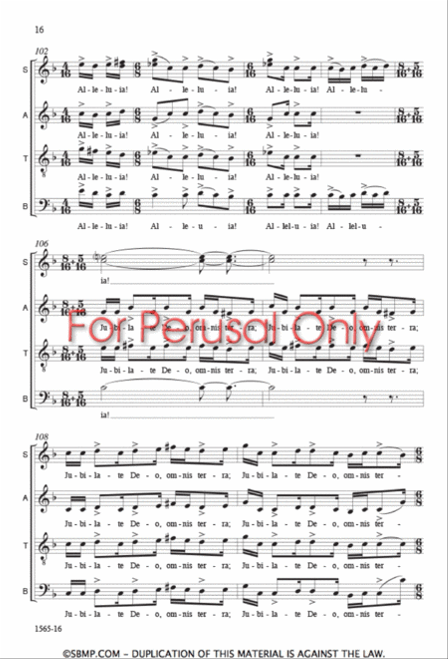 Benedicamus Domino 4-Part scores gallery preview page 15