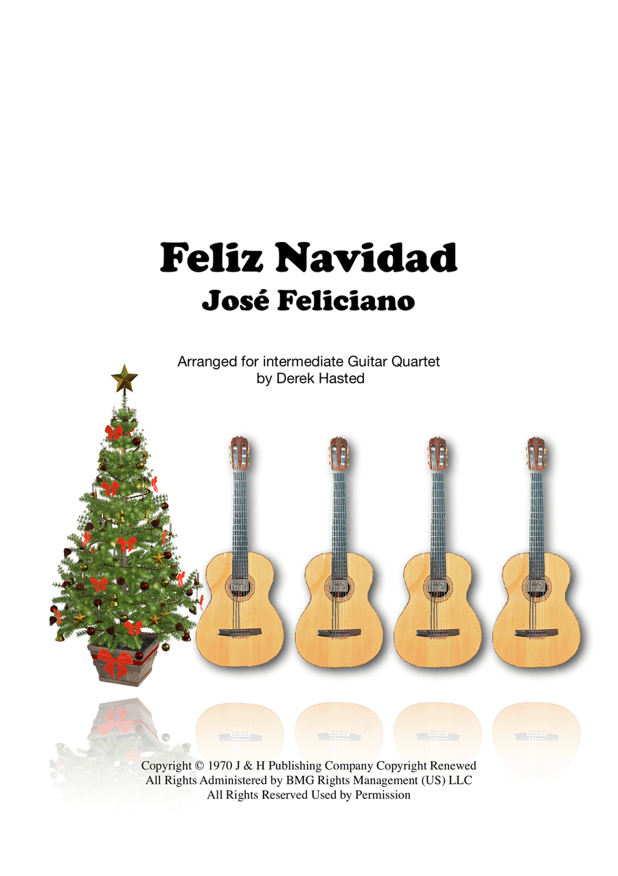 Feliz Navidad Guitar Ensemble scores gallery preview page 1