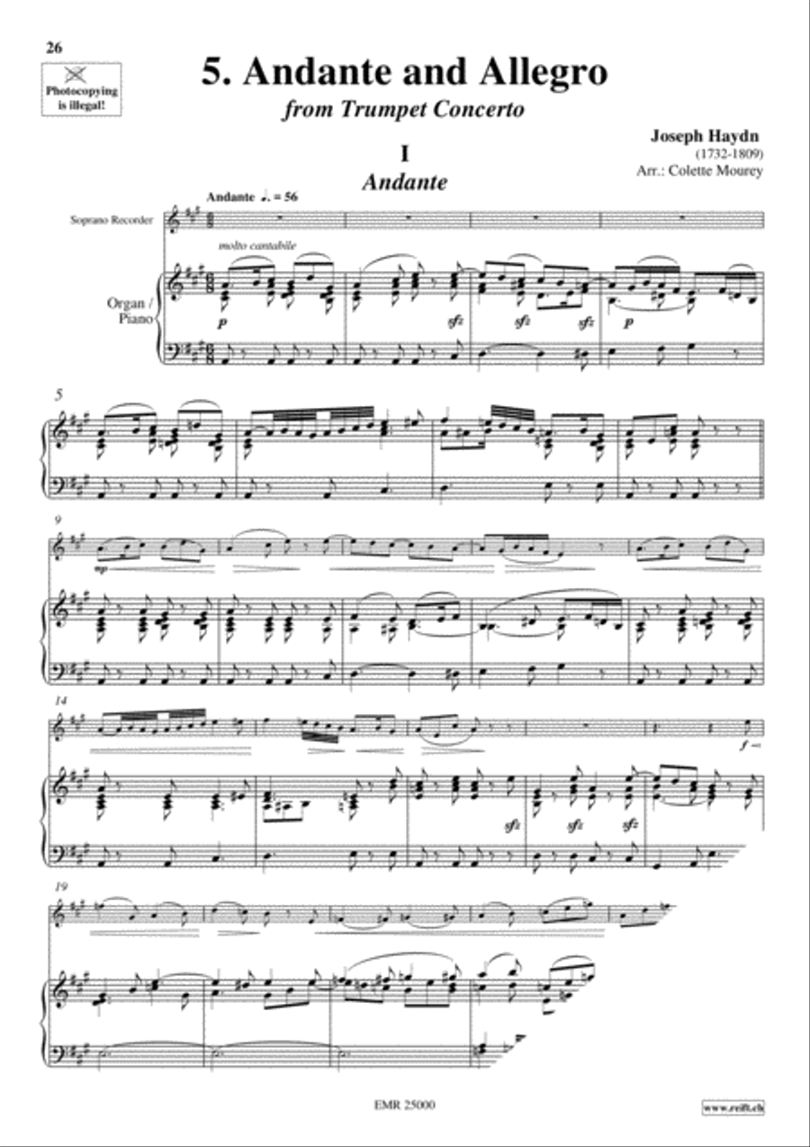 40 Greatest Classic Hits Vol. 1 Soprano Recorder scores gallery preview page 7