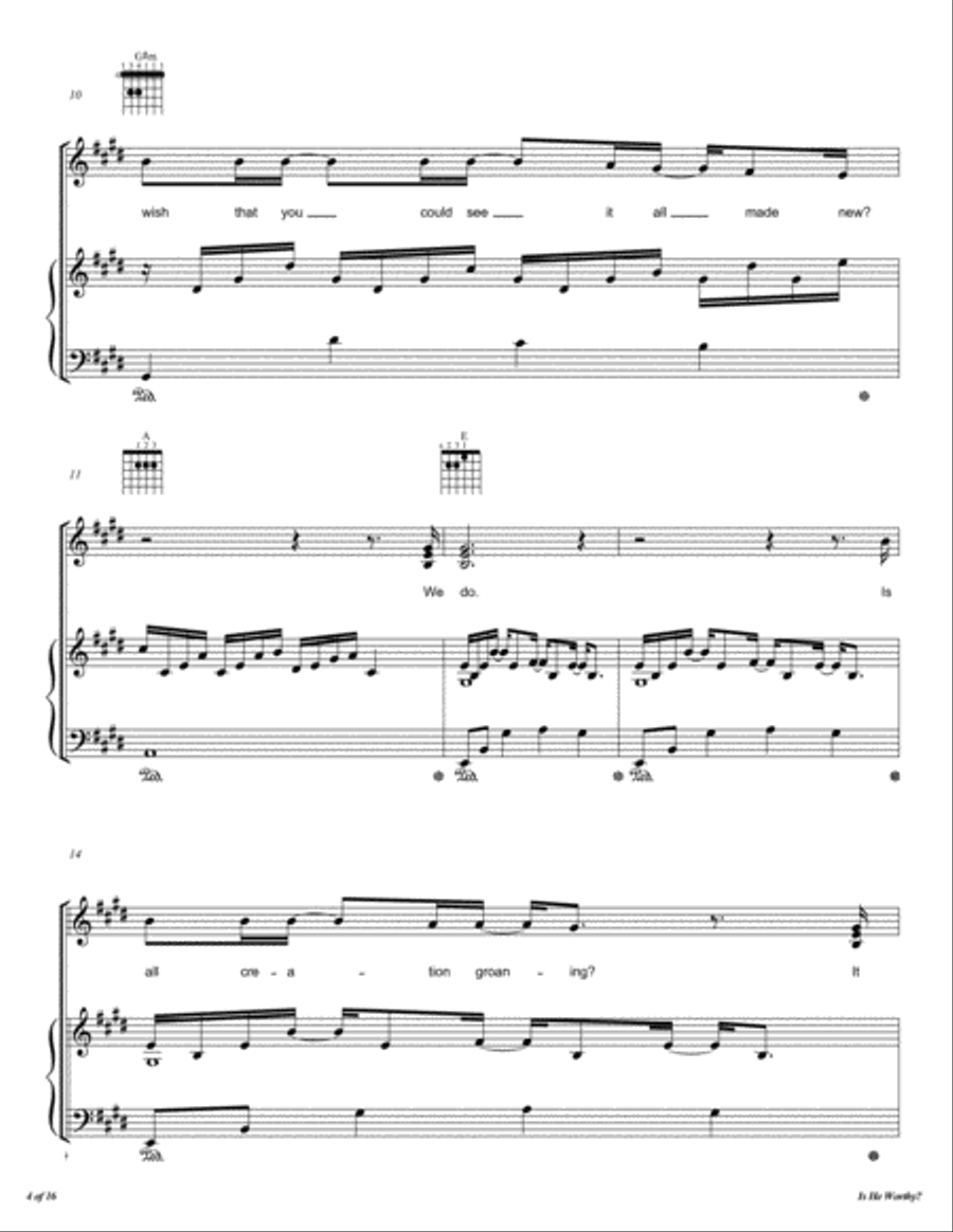 Is He Worthy? Voice scores gallery preview page 5