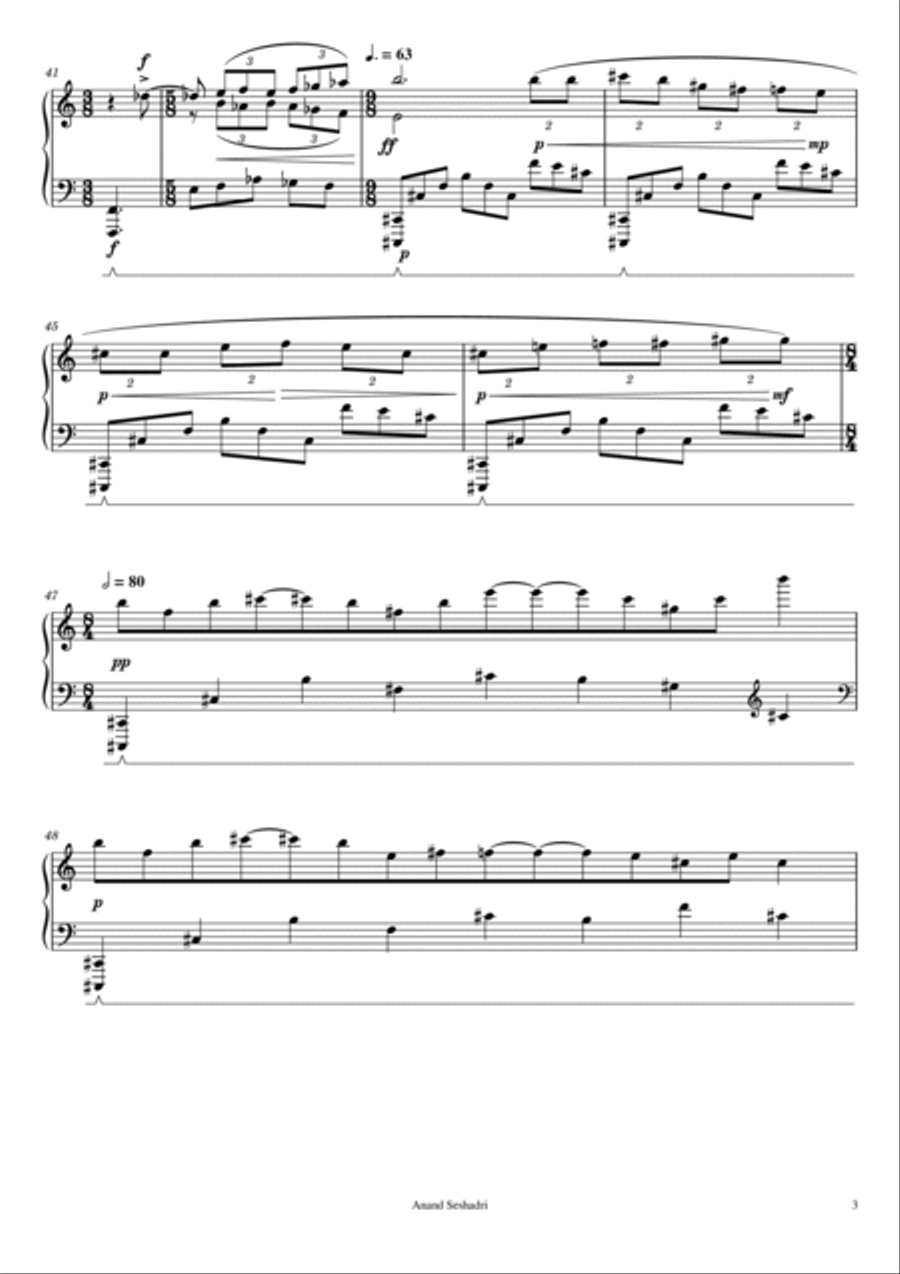 Aparoksha (Not Invisible) - piano solo Piano Solo scores gallery preview page 3
