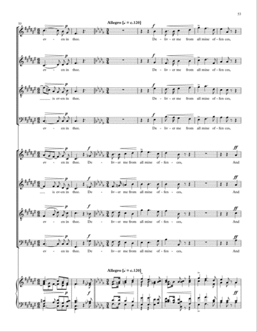 Songs of Farewell Divisi scores gallery preview page 69