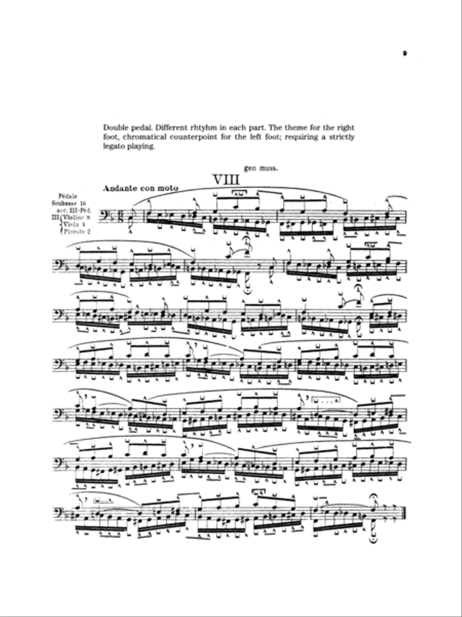 Peeters: Ten Studies for Pedal Playing Organ scores gallery preview page 1