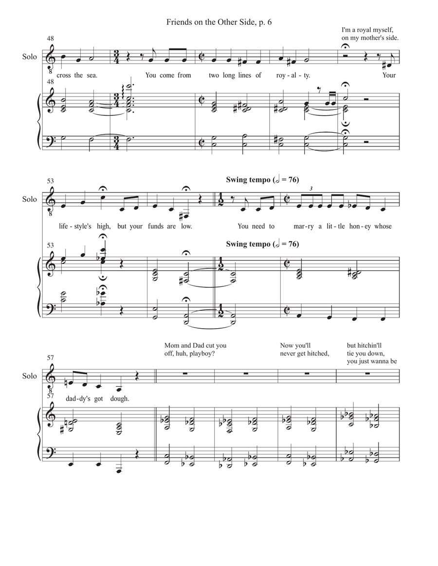 Friends On The Other Side TTBB scores gallery preview page 6