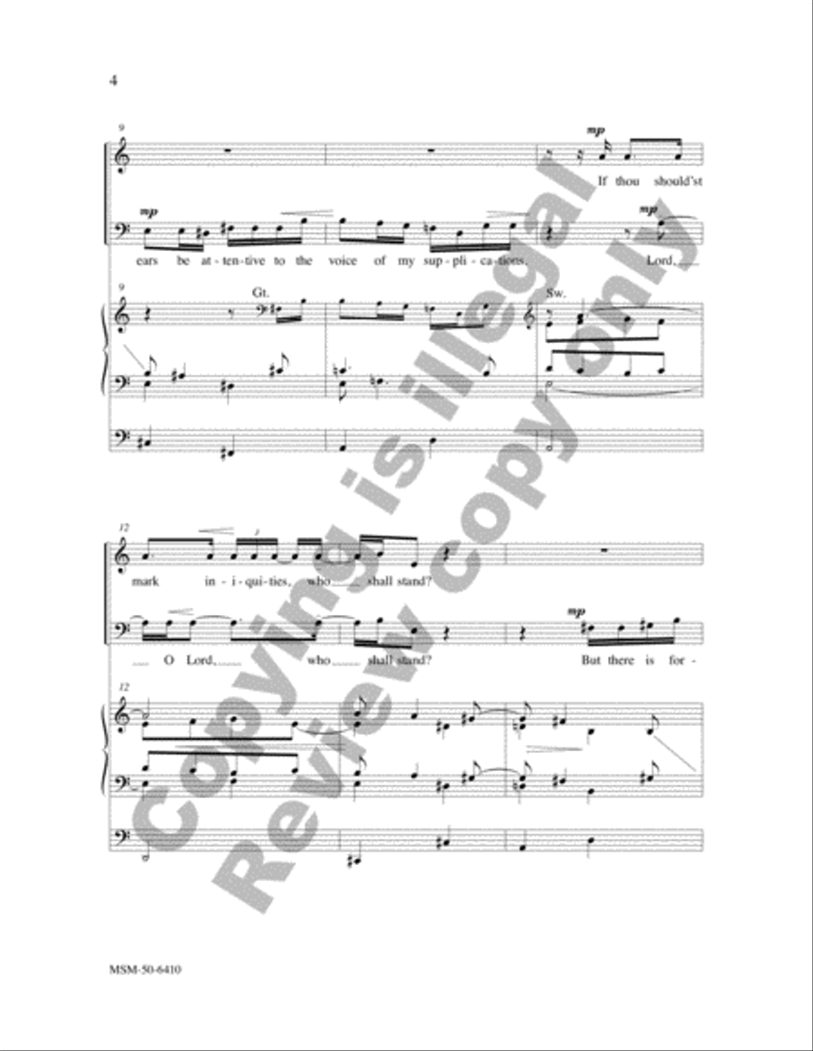 Two Psalms and a Canticle 4-Part scores gallery preview page 3