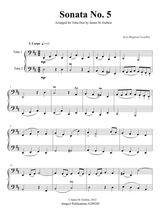 Loeillet: Sonata No. 5 for Tuba Duo