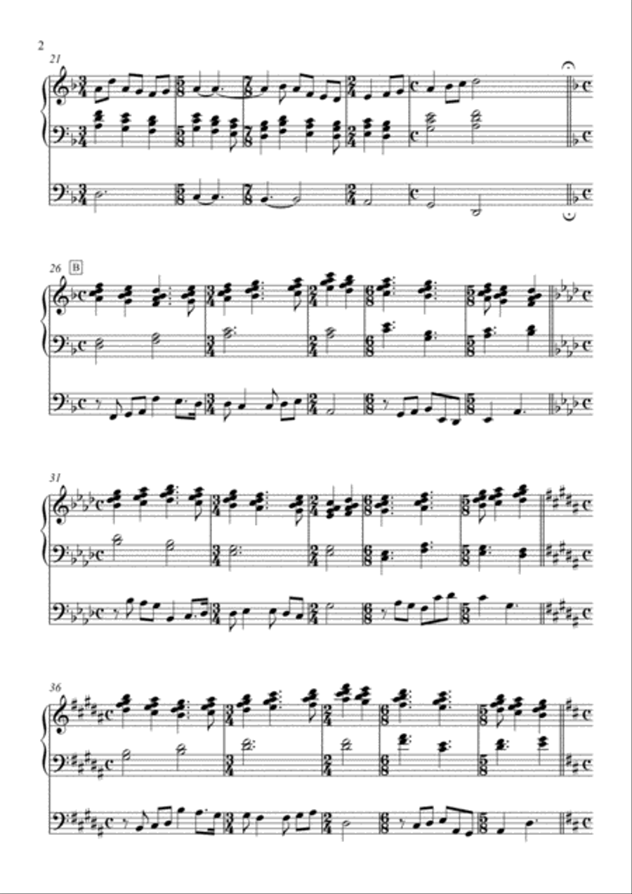 Prelude on the Themes by M.K. Ciurlionis, Op. 10 (2013) Organ Solo scores gallery preview page 2