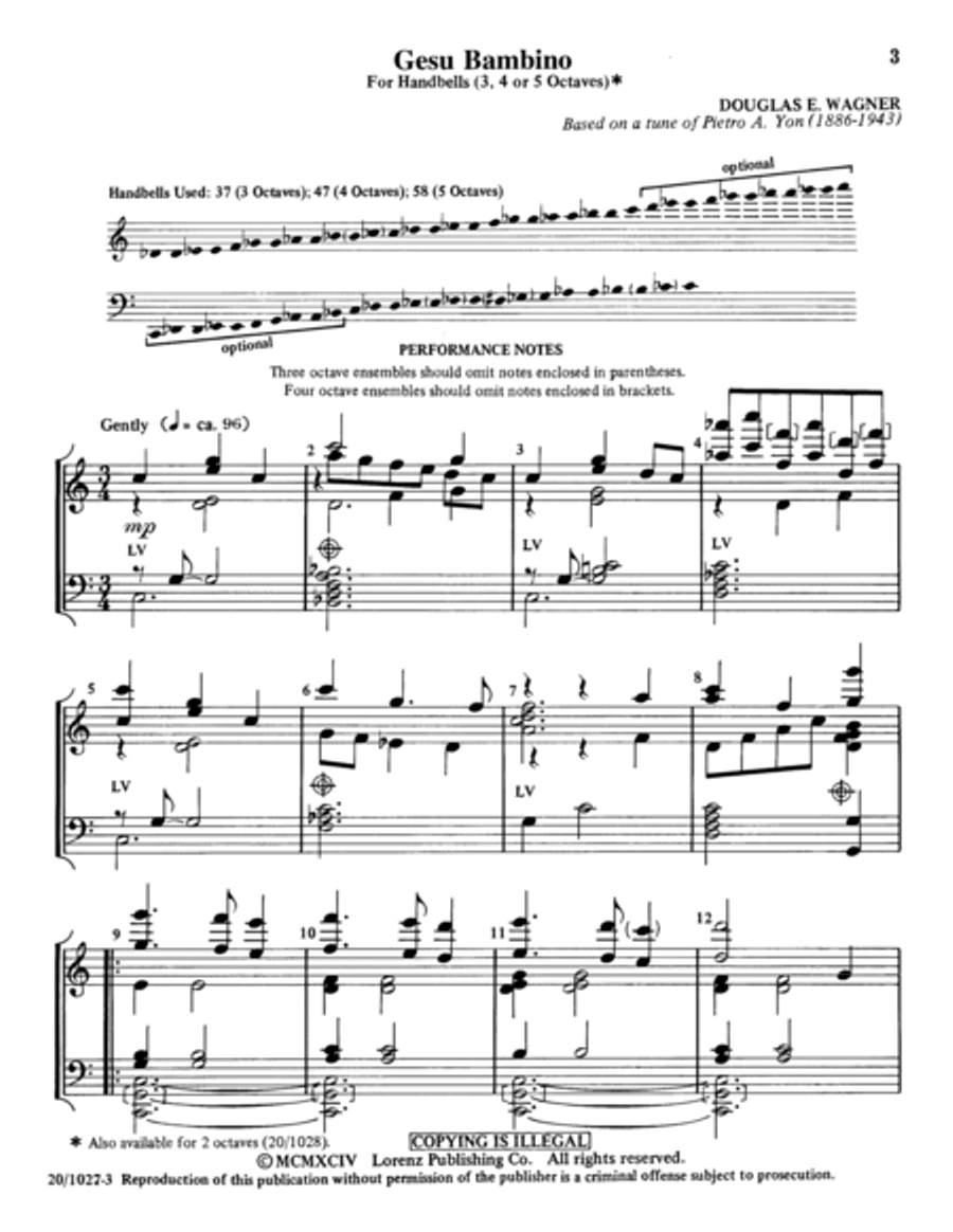 Gesu Bambino Gesu Bambino 5-Octaves scores gallery preview page 3