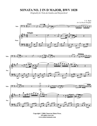 Book cover for Sonata BWV 1028
