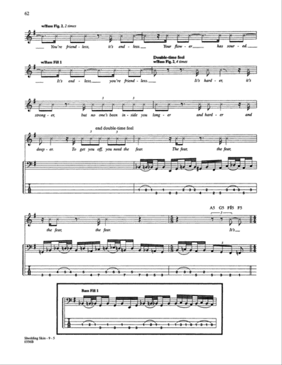 Shedding Skin Guitar Tablature scores gallery preview page 5