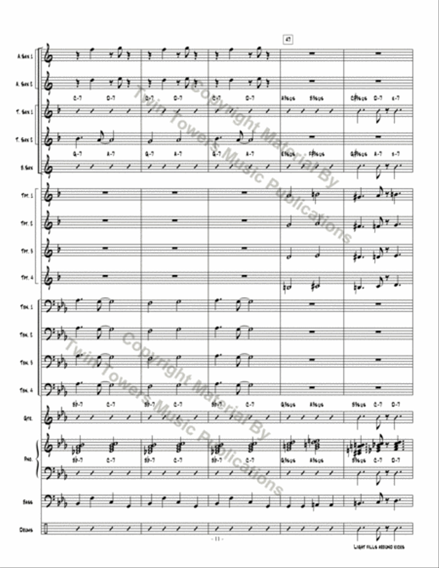 Dakashuffle Jazz Ensemble scores gallery preview page 12
