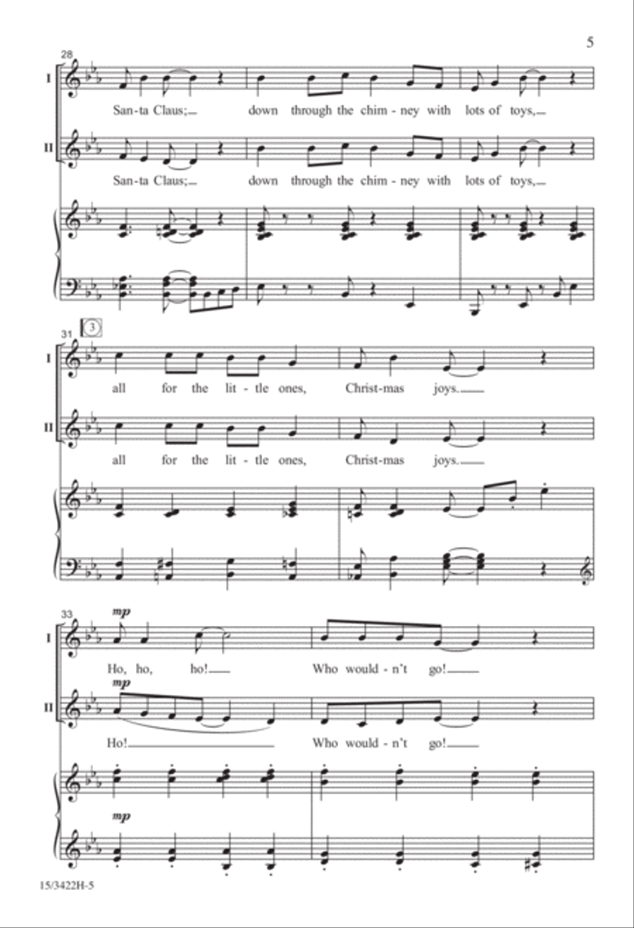 Swingin' with Santa C! 2-Part scores gallery preview page 5