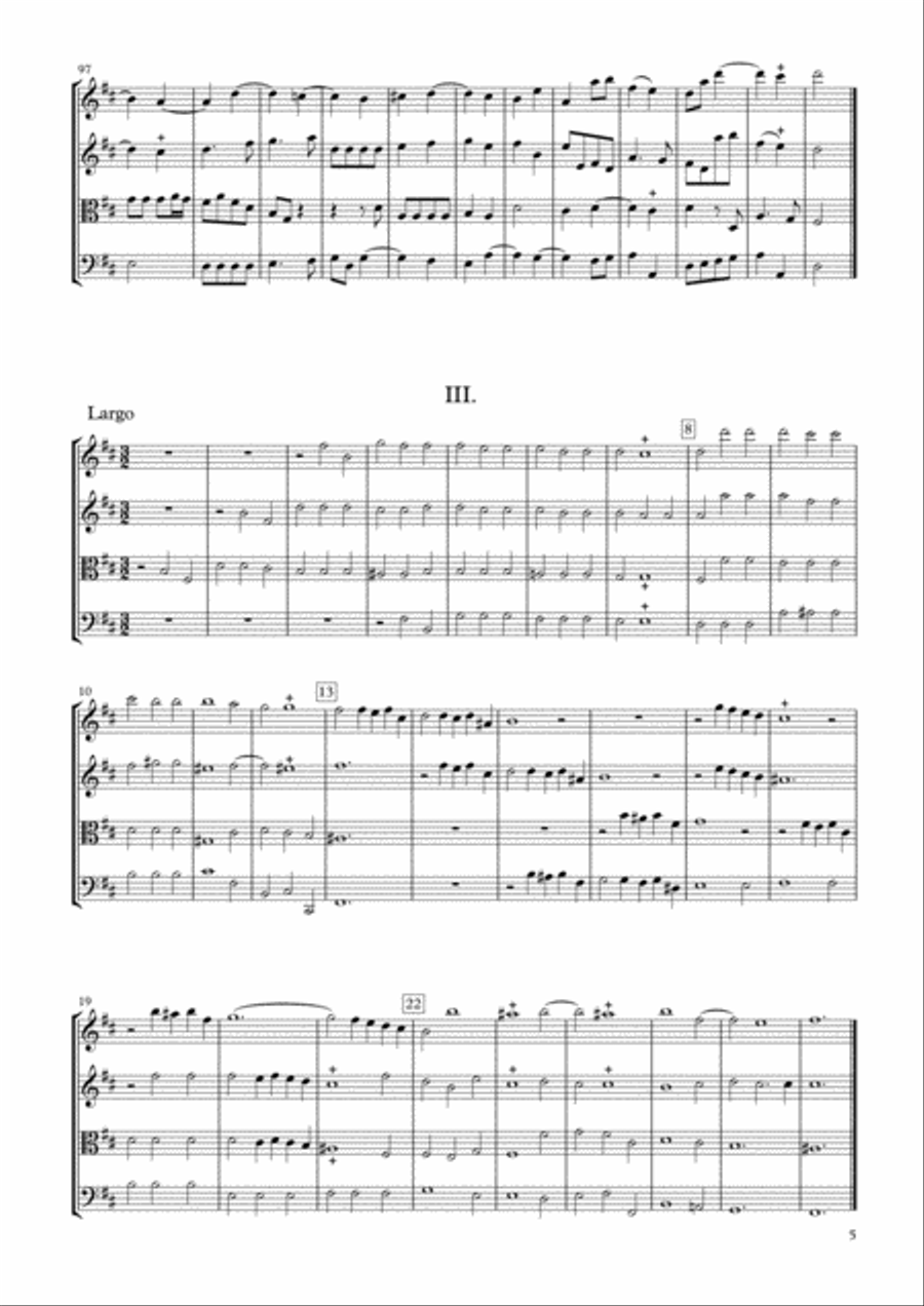 Sonata Op.34-4 for String Quartet String Quartet scores gallery preview page 5