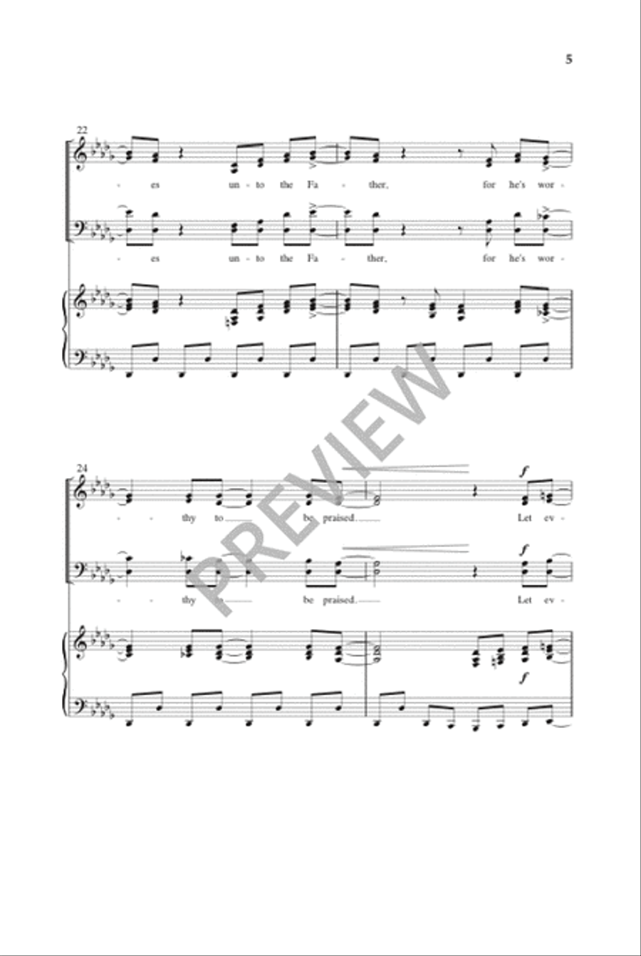 How Excellent Is Thy Name 4-Part scores gallery preview page 8