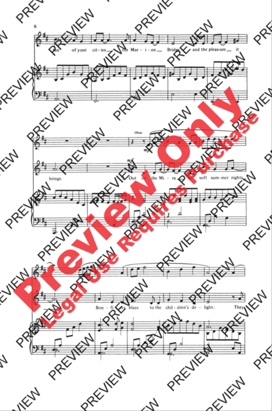 Song for the Mira Women's Choir scores gallery preview page 6