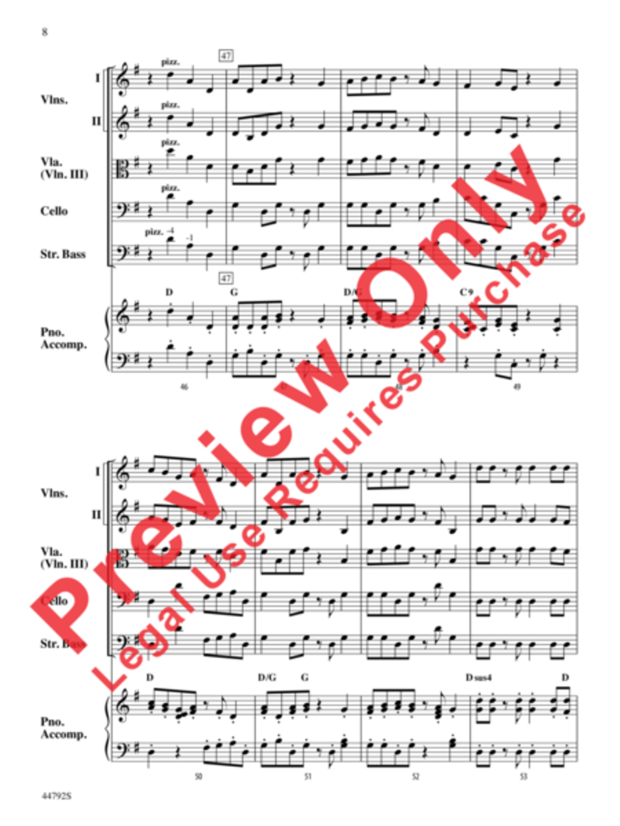 Wind Dancer String Orchestra scores gallery preview page 9