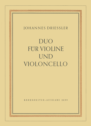 Duo for Violin and Violoncello op. 1/1