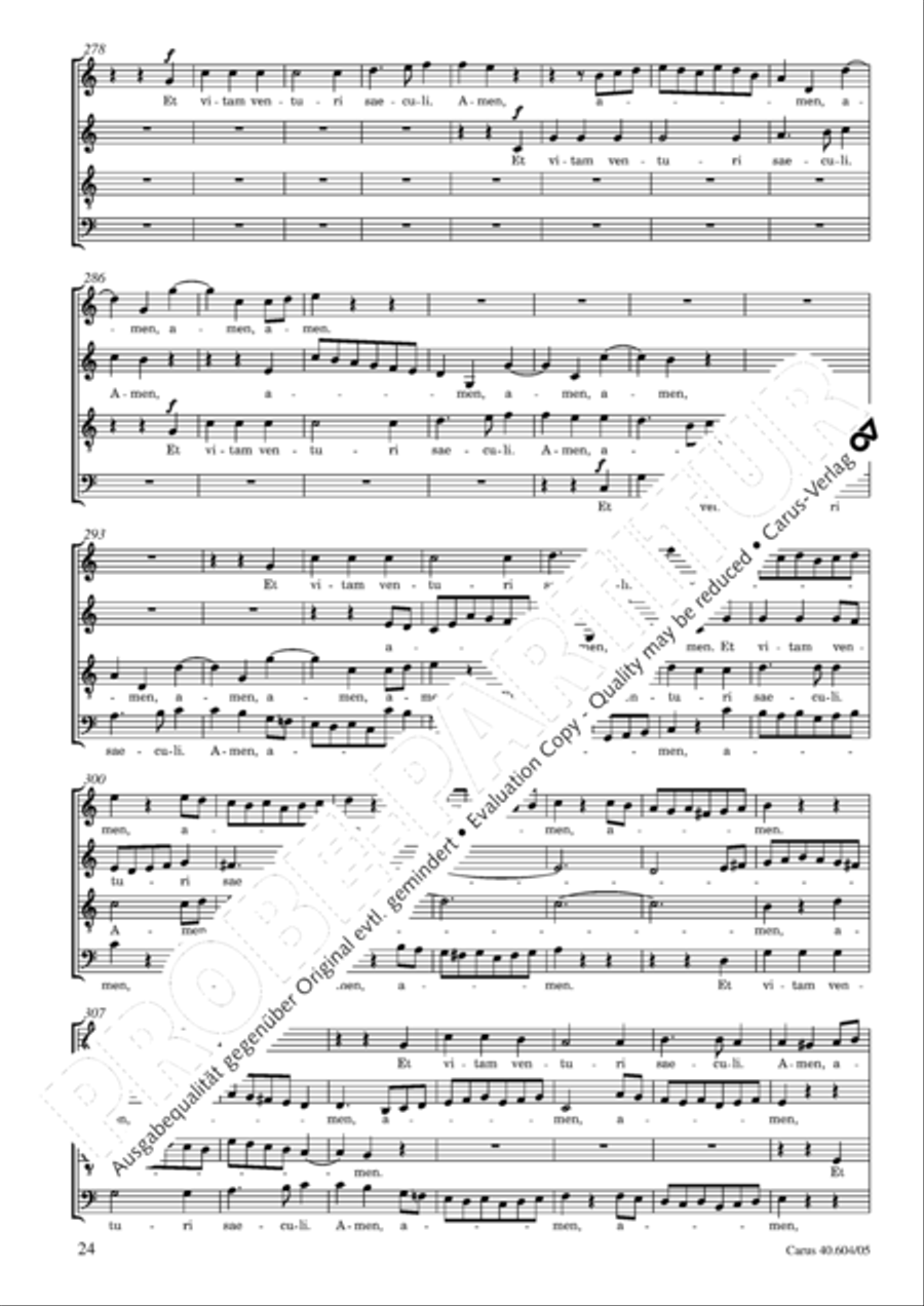 Grosse Mariazeller Messe in C 4-Part scores gallery preview page 25