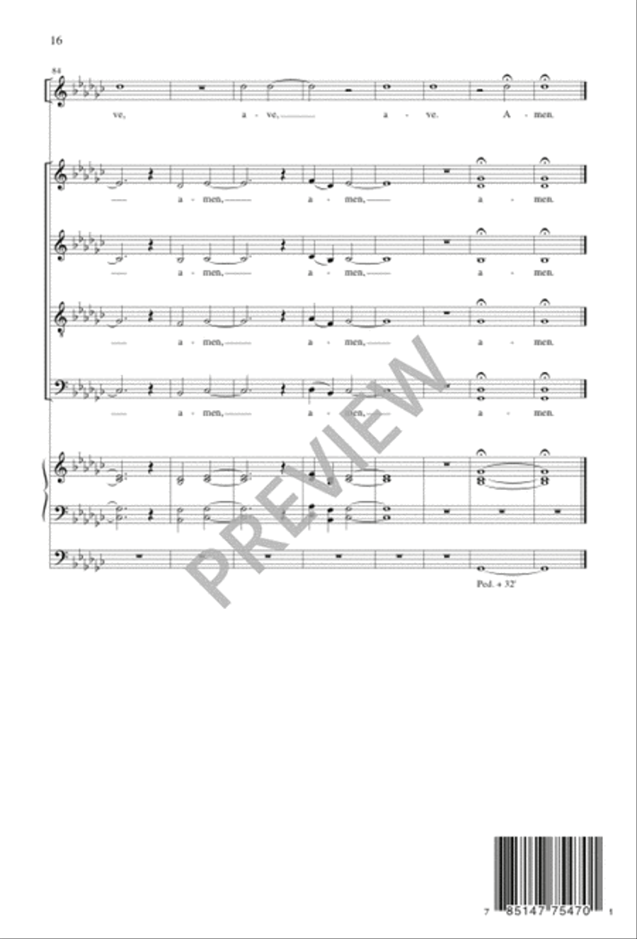 Ave Maria Ave Maria SSAATTBB scores gallery preview page 16