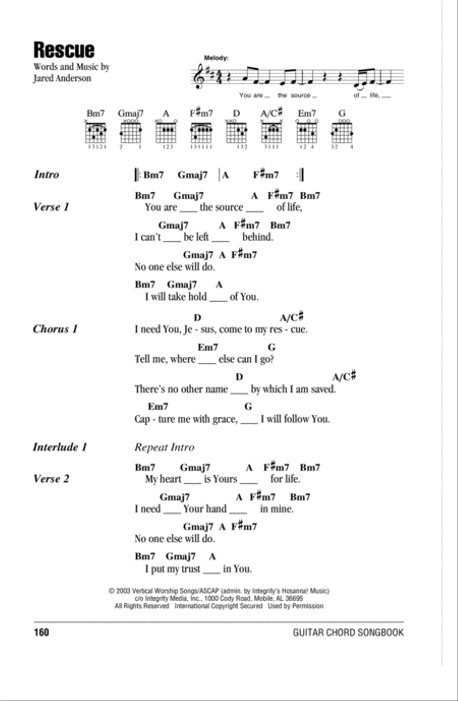 Rescue Acoustic Guitar scores gallery preview page 1