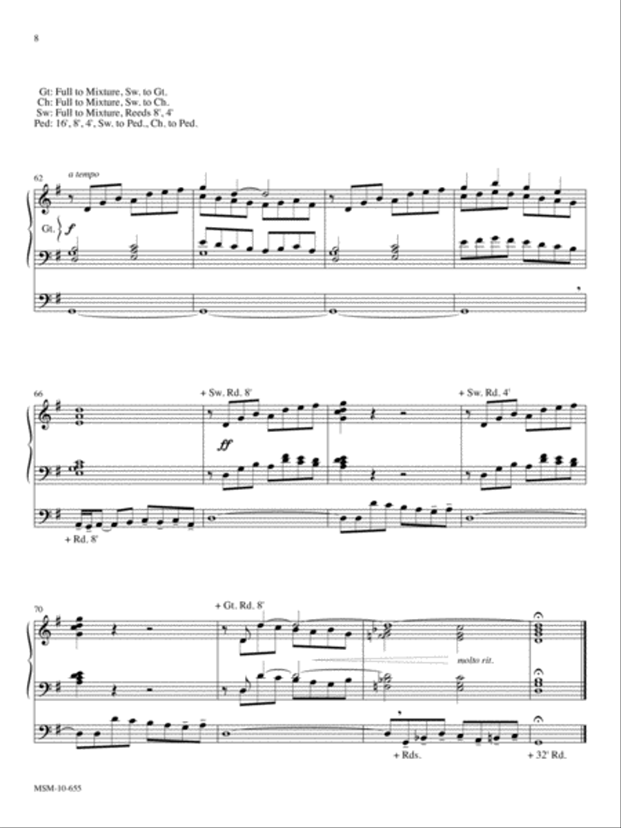 When In Our Music Three Hymn Settings for Organ Organ Solo scores gallery preview page 6