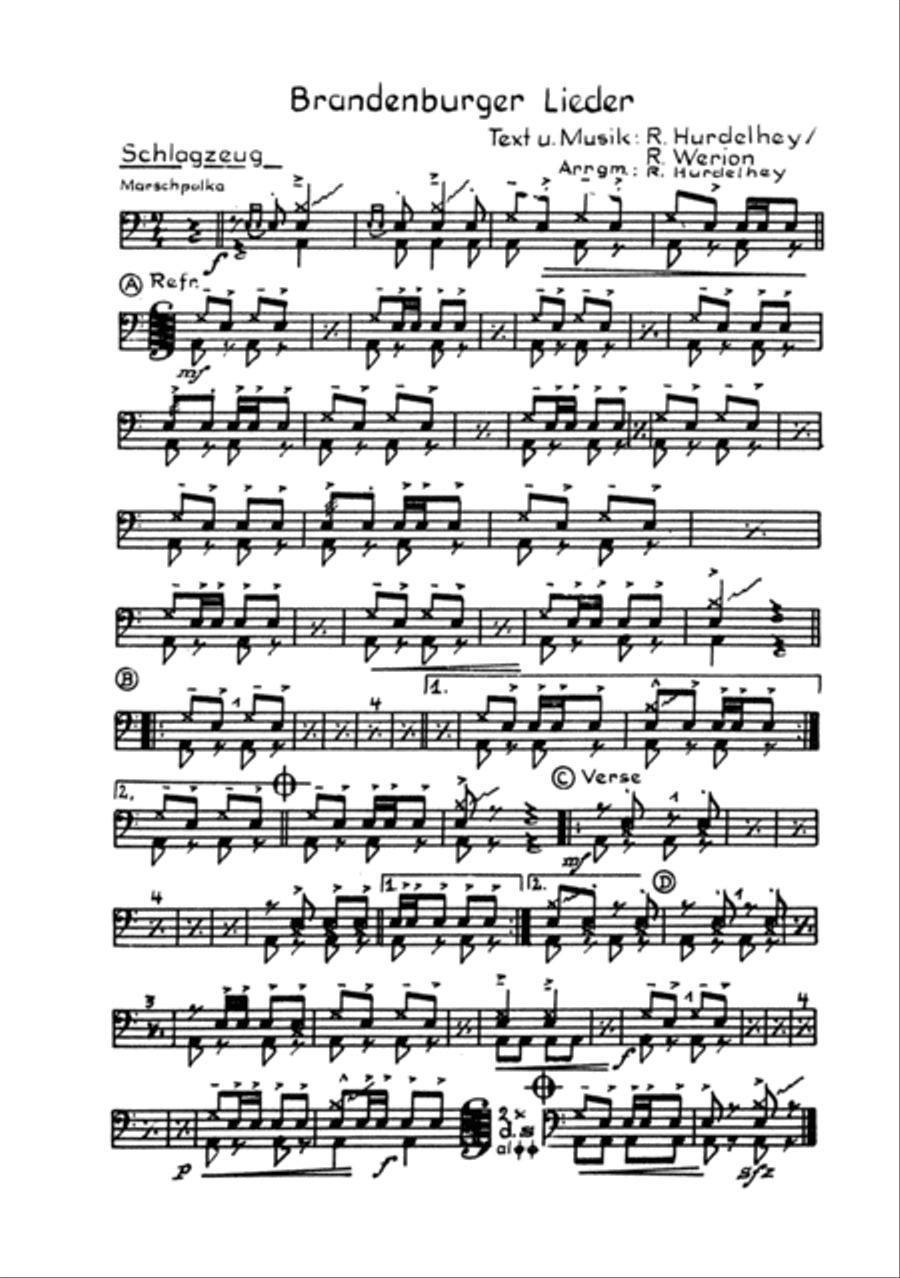 Brandenburger Lieder Clarinet scores gallery preview page 5