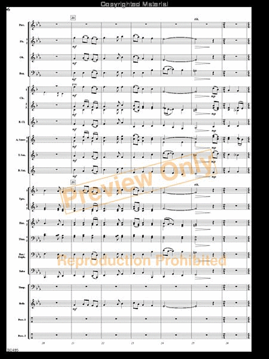An American Spectacular An American Spectacular Concert Band scores gallery preview page 5