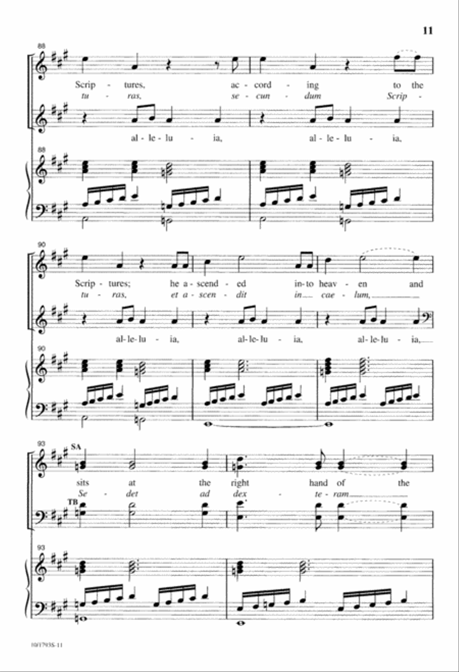 And on the Third Day, He Rose Again 4-Part scores gallery preview page 11