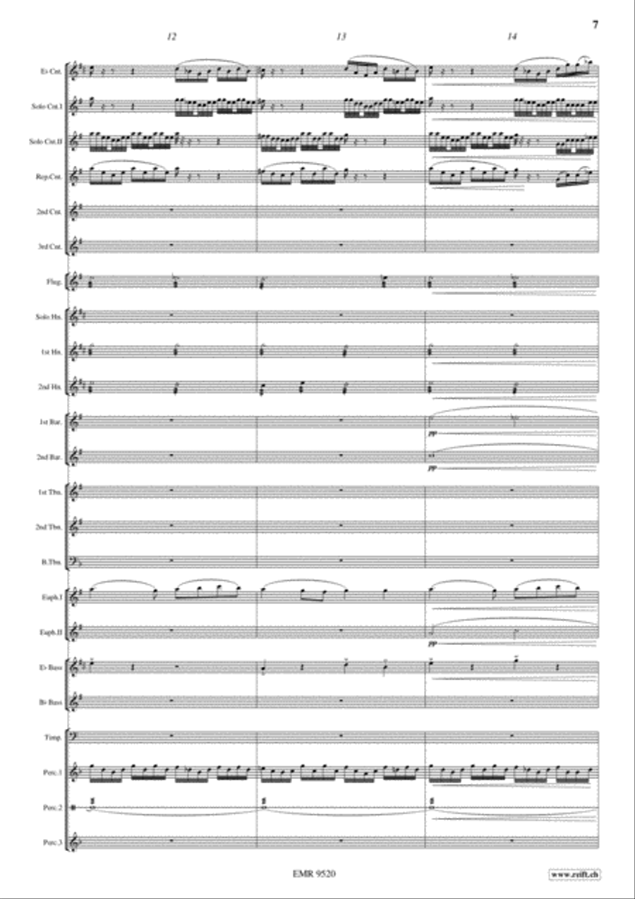 Russian Easter Festival Brass Band scores gallery preview page 7