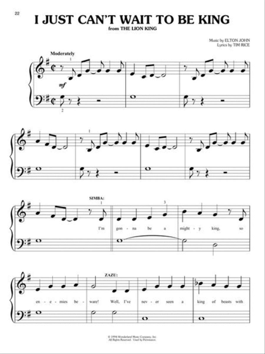 Disney Heroes and Sheroes for Big-Note Piano Easy Piano scores gallery preview page 7