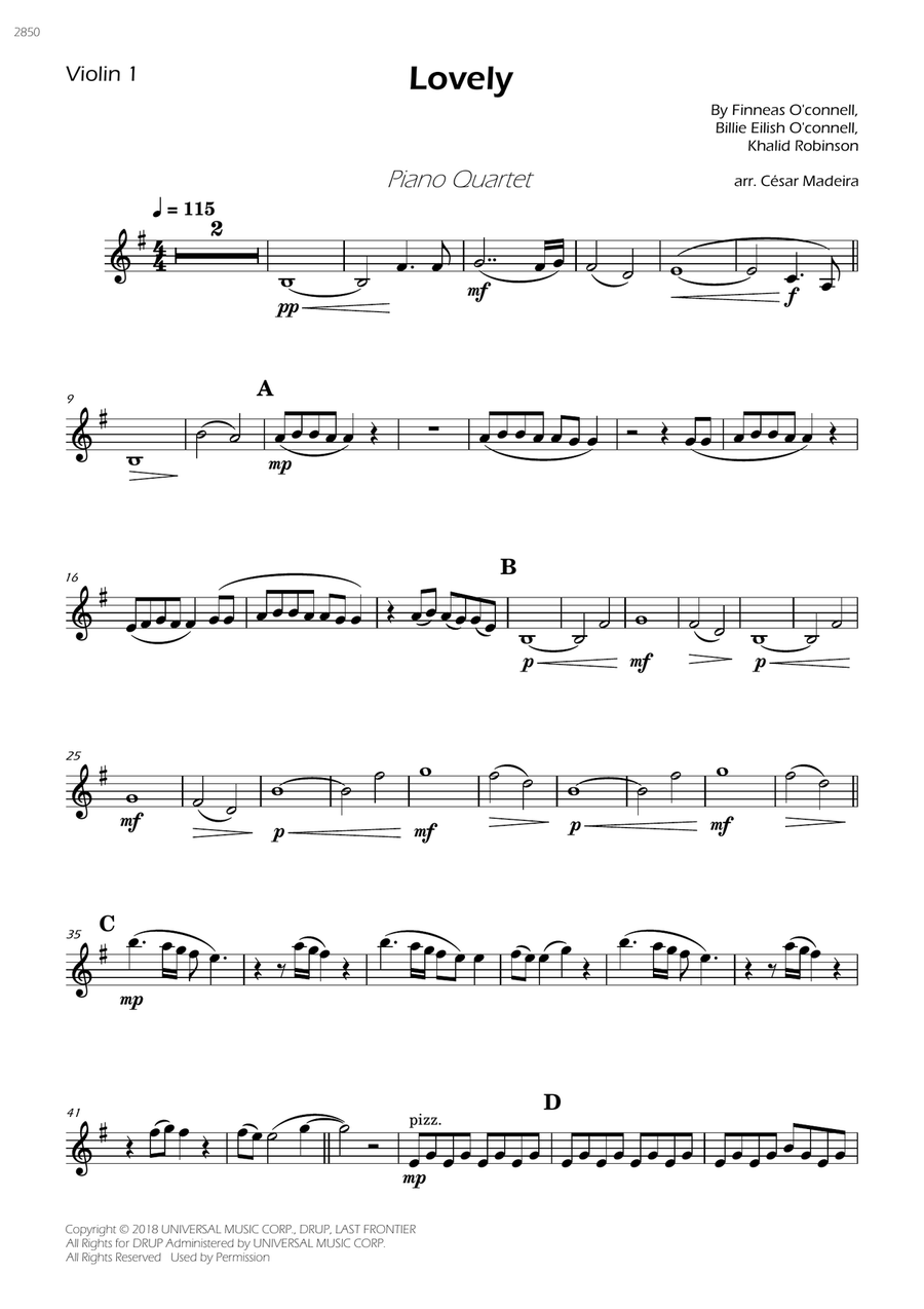 Lovely Piano Quartet scores gallery preview page 4