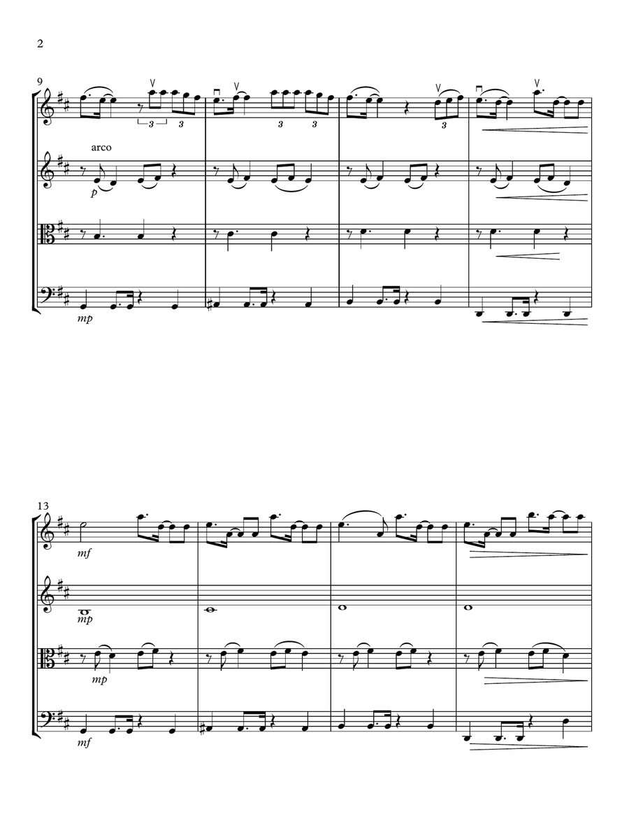 Thank U, Next String Quartet scores gallery preview page 2