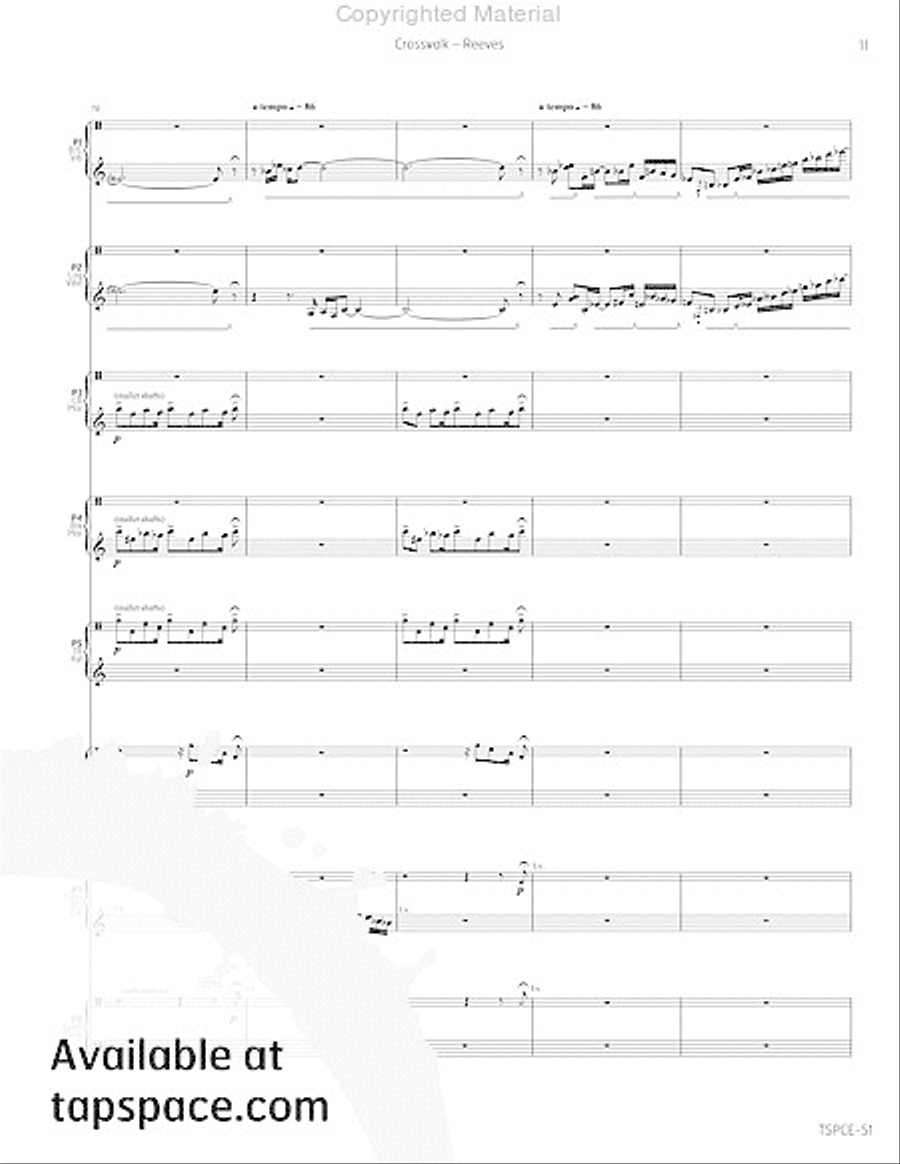 Crosswalk Crosswalk Percussion Ensemble scores gallery preview page 16