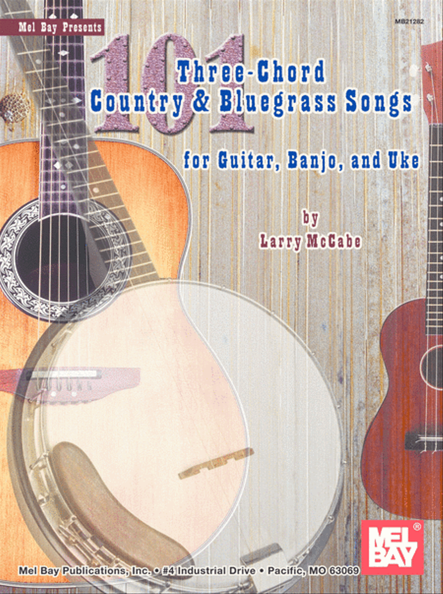 101 Three-Chord Country & Bluegrass Songs Acoustic Guitar scores gallery preview page 1