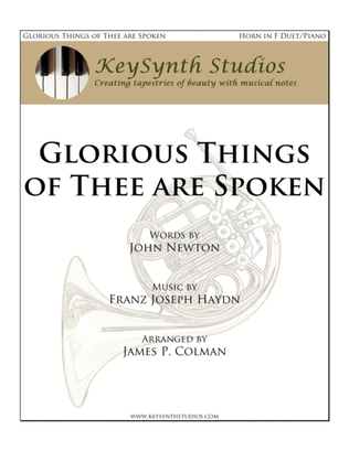 Book cover for Glorious Things of Thee are Spoken
