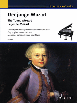 Book cover for The Young Mozart – Easy Original Pieces for Piano
