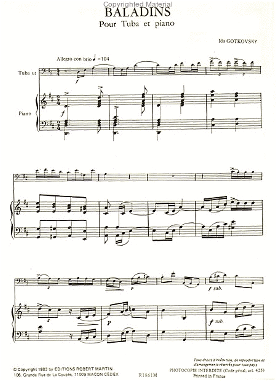 Baladins Tuba scores gallery preview page 2