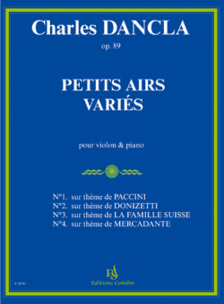 Petits airs varies Op. 89
