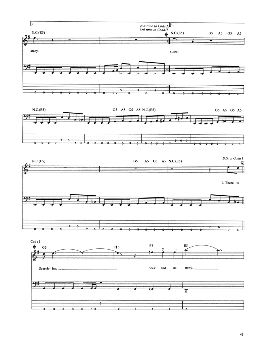 Seek & Destroy Acoustic Guitar scores gallery preview page 3