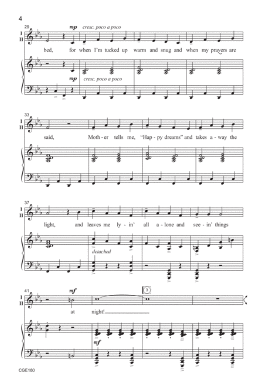 I'm Seein' Things at Night! 2-Part scores gallery preview page 4