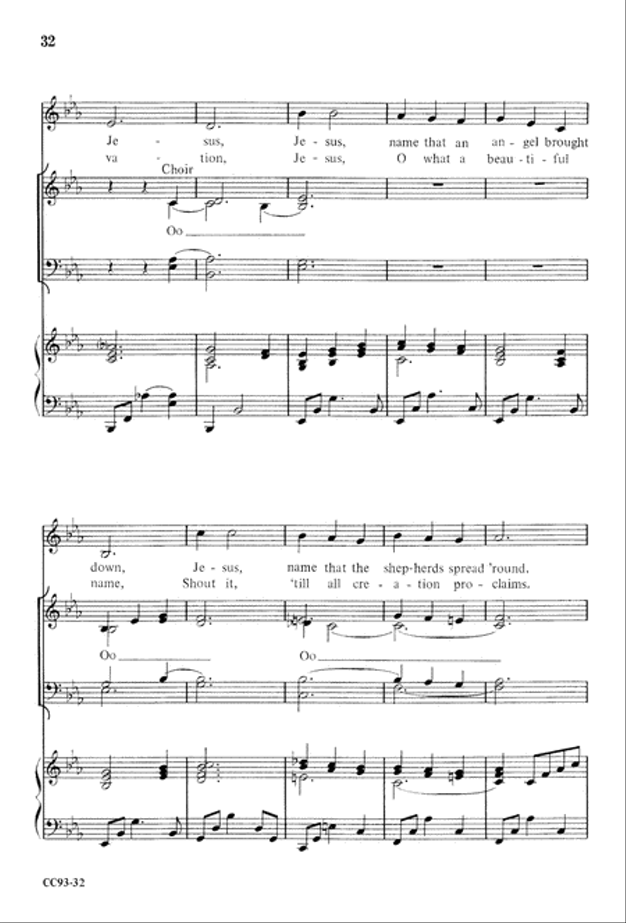 Jesus Is Born 4-Part scores gallery preview page 34