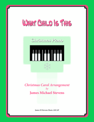 Book cover for What Child Is This (Christmas Piano)