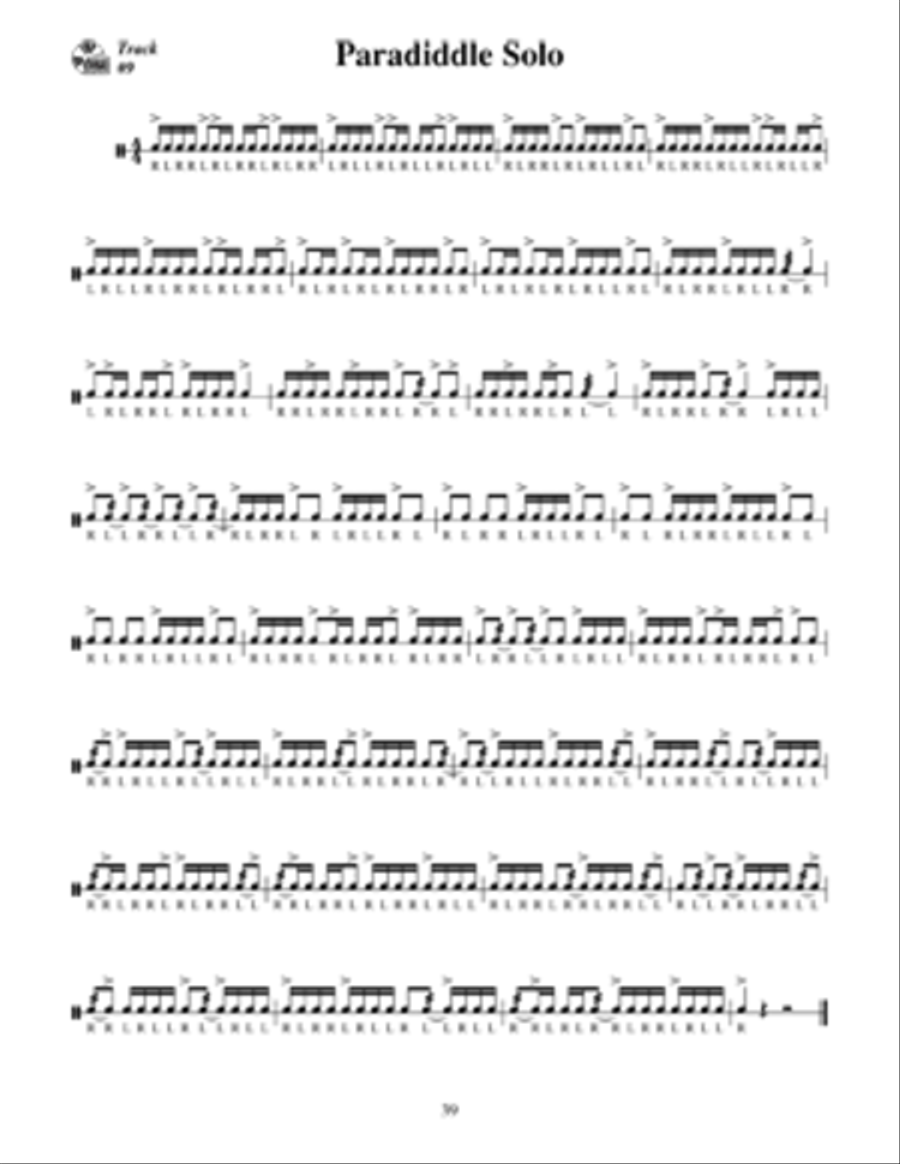 Rudimental Drum Method for the Intermediate Drummer Snare Drum scores gallery preview page 4