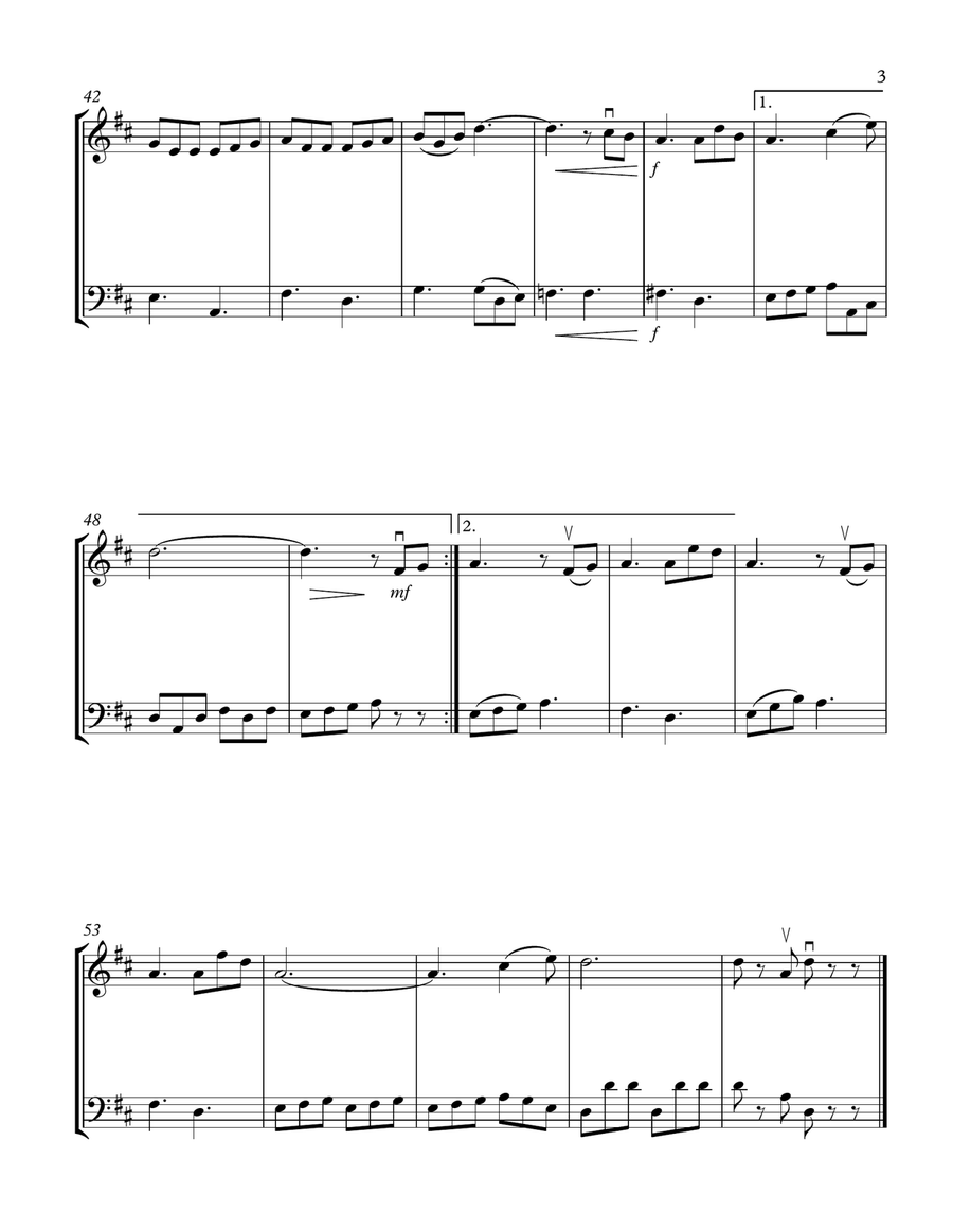 The Most Wonderful Time Of The Year String Duet scores gallery preview page 3